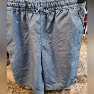 Hurley Men's Light Blue Chambray Hybrid Shorts